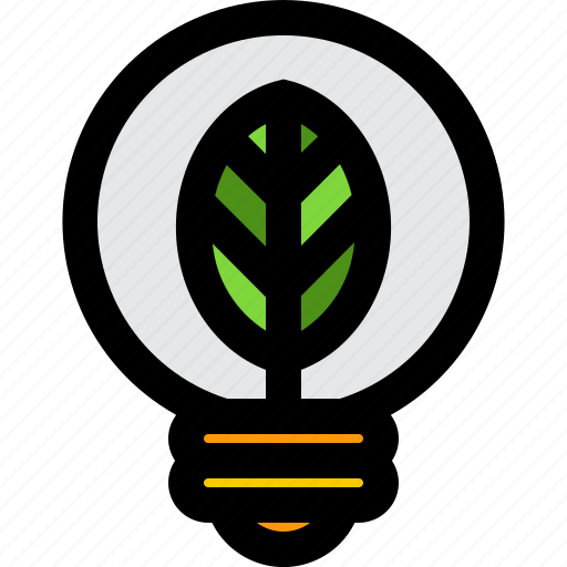 Nature, lamp, bulb, leaf, ecology icon - Download on Iconfinder
