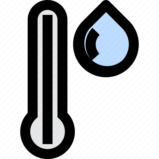 Temperature, scale, weather, thermometer, rainy, rain icon - Download on Iconfinder