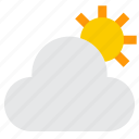 cloud, sun, weather, climate