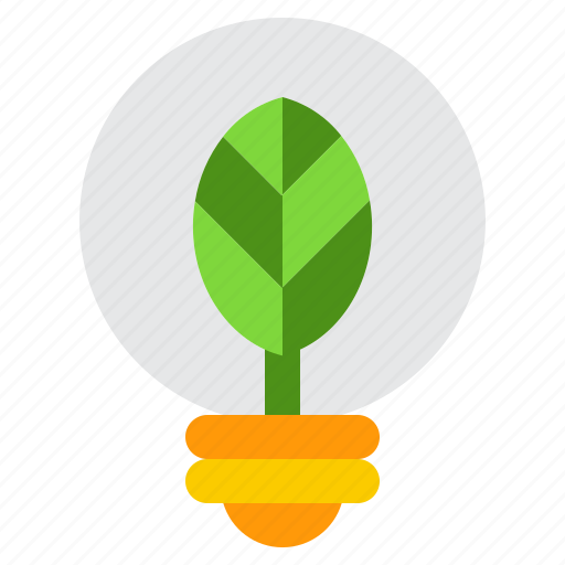 Nature, lamp, bulb, leaf, ecology icon - Download on Iconfinder