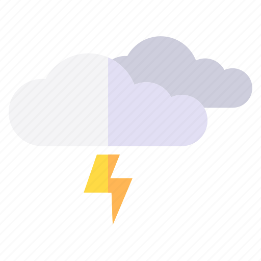 Cloud, lightning, moon, night, rain, sun, weather icon - Download on Iconfinder