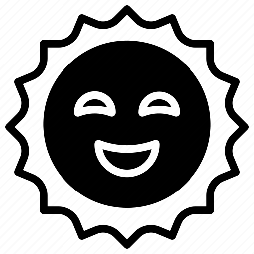 Sun, smiley, emoji, emotion, sun smile icon - Download on Iconfinder