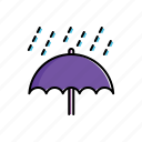 nature, rain, umbrella