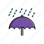 nature, rain, umbrella 