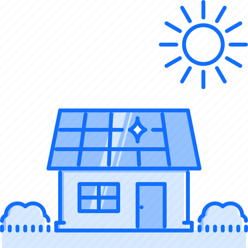 Battery, ecology, garden, house, nature, solar, sun icon - Download on Iconfinder