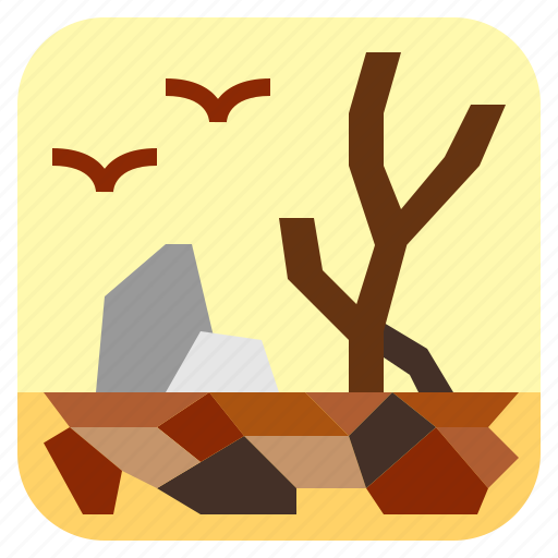 Drought, dry, landscape, nature icon - Download on Iconfinder