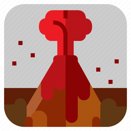 Landscape, lava, mountain, valcano icon - Download on Iconfinder