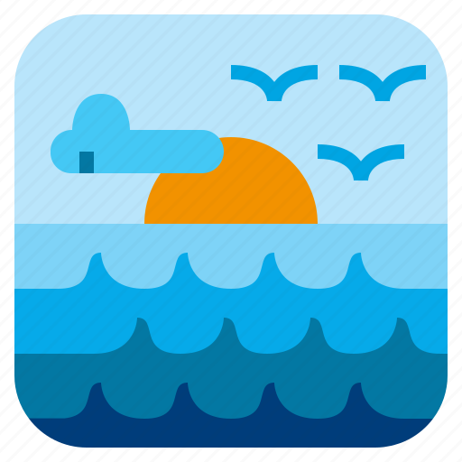 Nature, sea, sunset, water icon - Download on Iconfinder