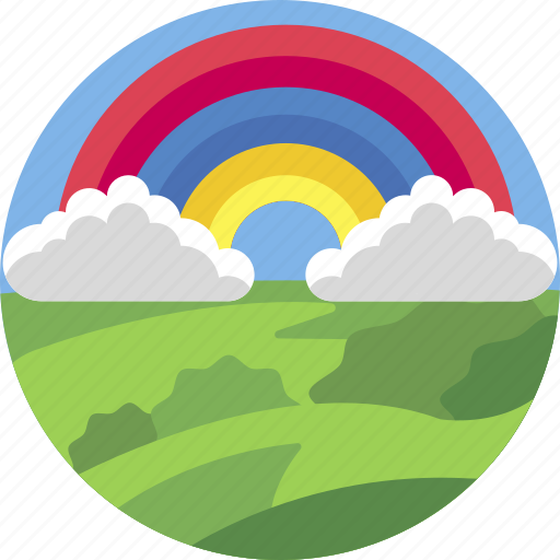 Cloud, colorful, fresh, land, landscape, nature, rainbow icon - Download on Iconfinder