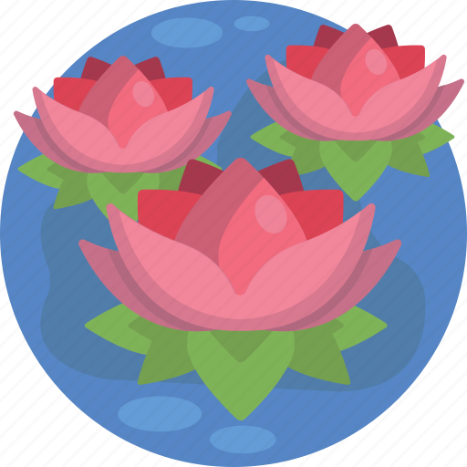 Colorful, environment, floral, flower, nature, plant, water lily icon - Download on Iconfinder