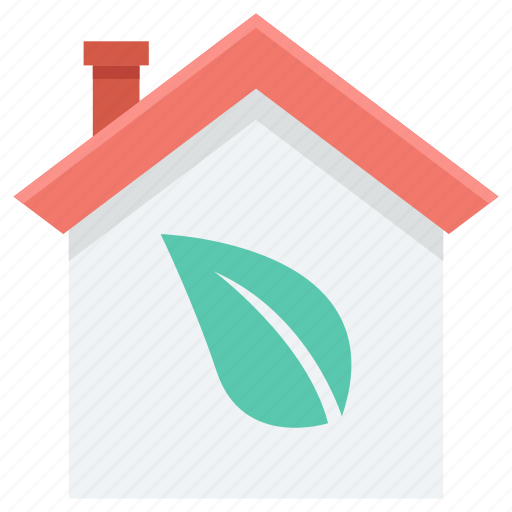 Eco house, ecological house, green house, house, leaf icon - Download on Iconfinder