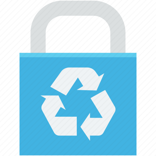 Ecology, environmental care, lock, padlock, recycling icon - Download on Iconfinder