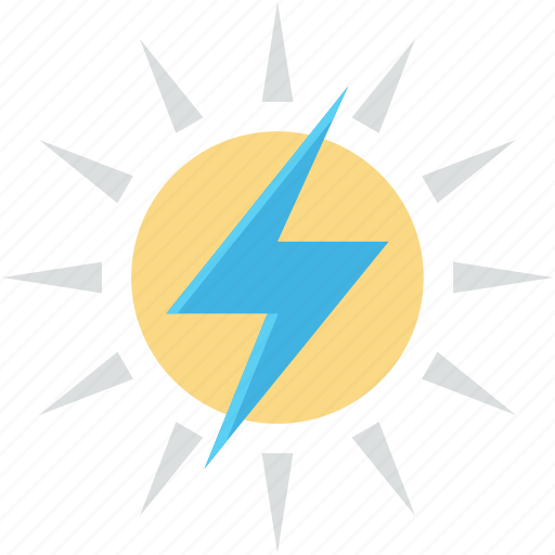 Bolt, solar energy, solar power, sun, thunder icon - Download on Iconfinder