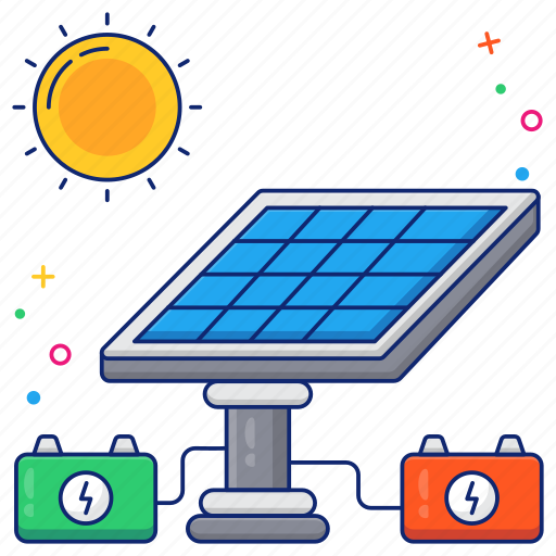 Solar panel, photovoltaic cell, solar plate, solar energy, energy reservoir icon - Download on Iconfinder