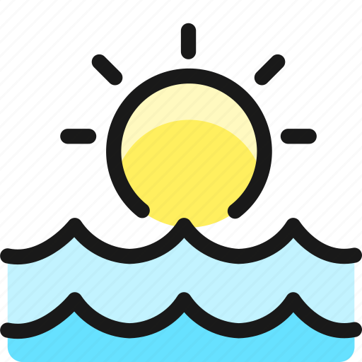 Outdoors, water, sun icon - Download on Iconfinder