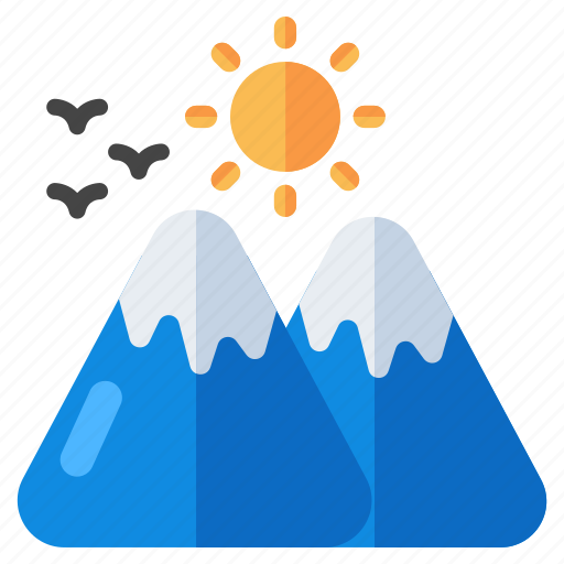 Mountains, hills, hilly area, hills weather, landscape icon - Download on Iconfinder