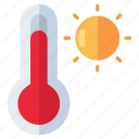 hot temperature, thermometer, summer temperature, temperature gauge, temperature indicator