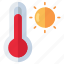 hot temperature, thermometer, summer temperature, temperature gauge, temperature indicator 
