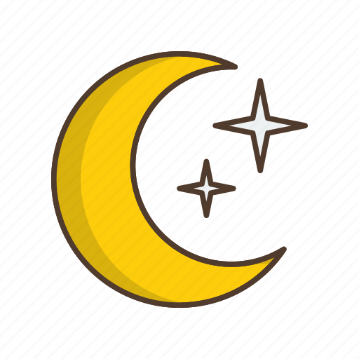 Cloud, forecast, moon, night, weather, half moon icon - Download on Iconfinder