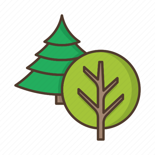 Coniferous, deciduous, forest, nature, plant, tree, trees icon - Download on Iconfinder