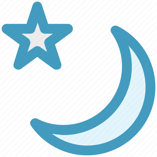 Moon, nature, night, sky, star, weather icon - Download on Iconfinder