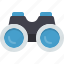 binoculars, explore, find, magnifier, view, zoom 