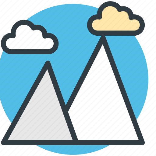 Clouds, hills, mountains, nature, sky icon - Download on Iconfinder