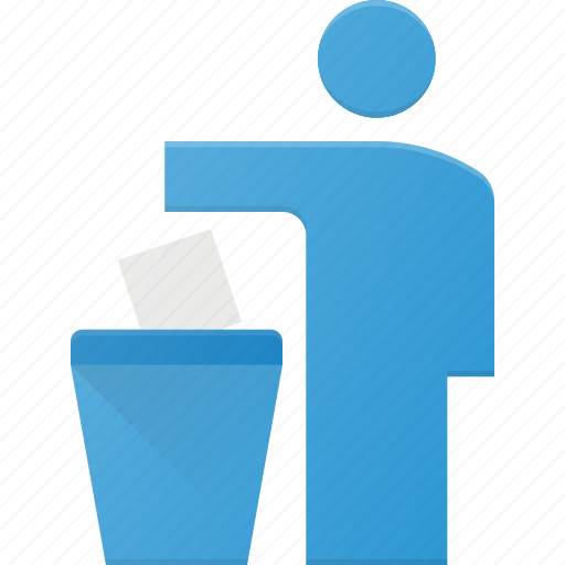 Can, delete, litter, person, trash icon - Download on Iconfinder