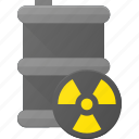 barrel, nuclear, radioactive, waste