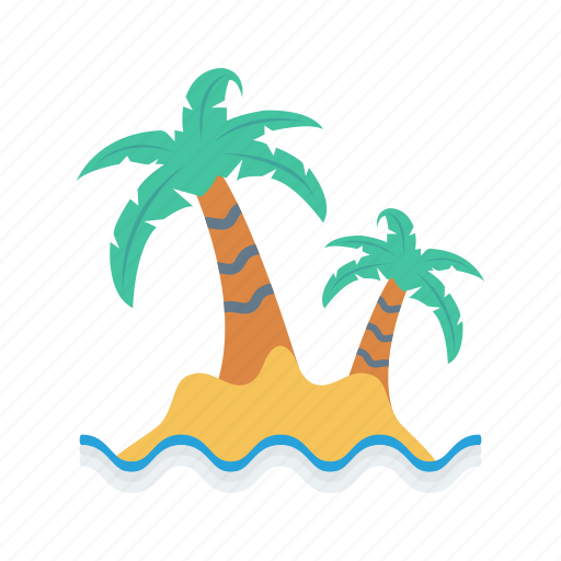 Beach, nature, ocean, sea, tree icon - Download on Iconfinder