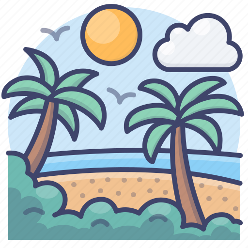 Beach, coast, landscape, shore icon - Download on Iconfinder
