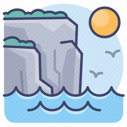 Bay, cliff, edge, landscape icon - Download on Iconfinder
