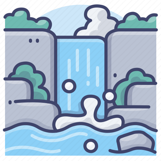 Fall, landscape, nature, waterfall icon - Download on Iconfinder