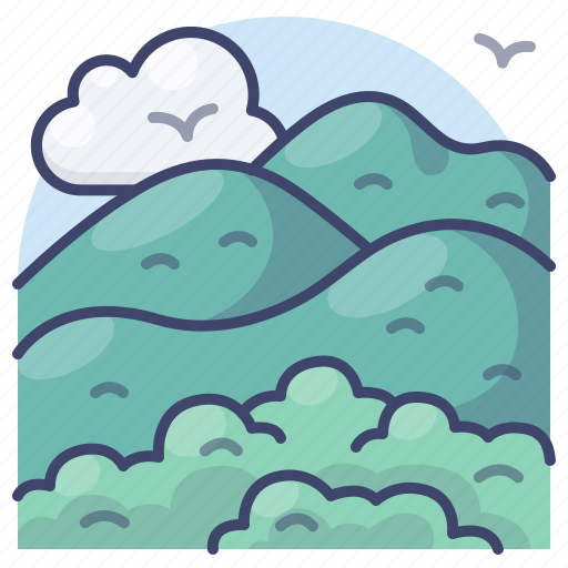 Hills, landscape, mountain, valley icon - Download on Iconfinder