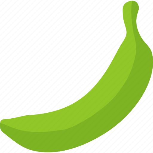 Banana, cooking, food, fruit, green, organic, plantain icon - Download on Iconfinder