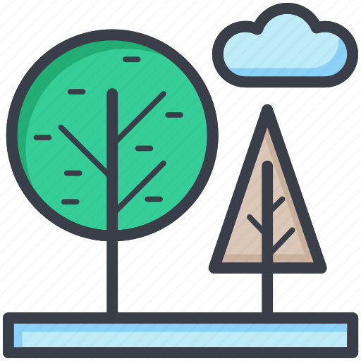 Cloud, nature, park, sky, trees icon - Download on Iconfinder