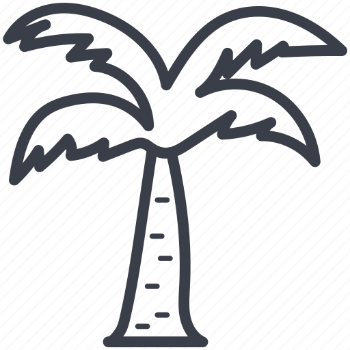 Coconut trees, date trees, island, palm trees, tropical tree icon - Download on Iconfinder