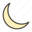 moon, night, weather, cloud, forecast 