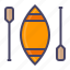 boat, canoe, paddle, row, sea, water 