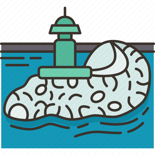 Breakwater, marine, sea, nautical, coastal icon - Download on Iconfinder
