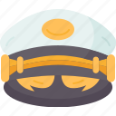 captain, hat, nautical, maritime, sea