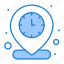 clock, location, time, pin 