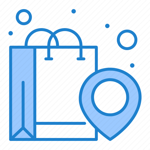 Location, map, pin, shopping, bag icon - Download on Iconfinder