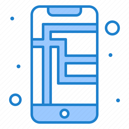 Map, mobile, phone, street icon - Download on Iconfinder
