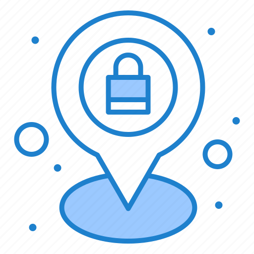 Geography, location, lock, pin icon - Download on Iconfinder