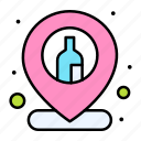bar, location, map, pin