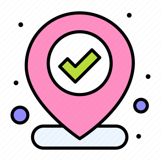 Location, map, pin, checked, mark icon - Download on Iconfinder