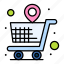 shopping, store, location, map, pin 