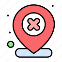 delete, location, map, pin