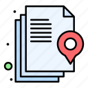 document, file, location